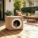 cat bed manufacturer China, cat cave bed manufacturer, leopard print cat bed manufacturer